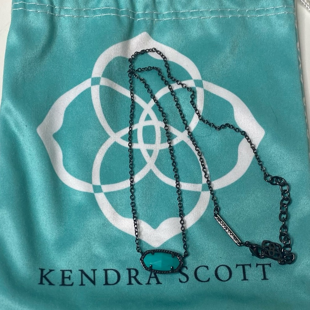 Kendra Scott Turquoise Elisa Pendant Necklace